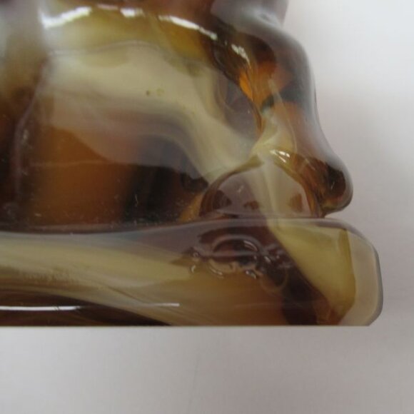 Imperial Caramal Slag Glass PONY STALLION 4 Inch Figurine, Original Label - Picture 5 of 5